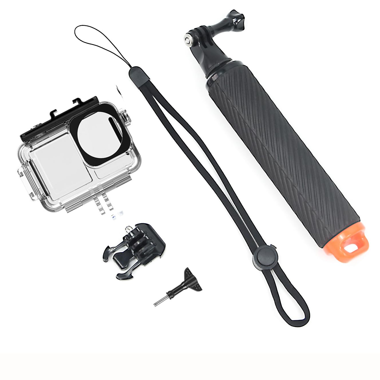 Kit Immersioni Per DJI Osmo Action 6 – Custodia Impermeabile 60m + Maniglia Galleggiante + Morsetto Rapido