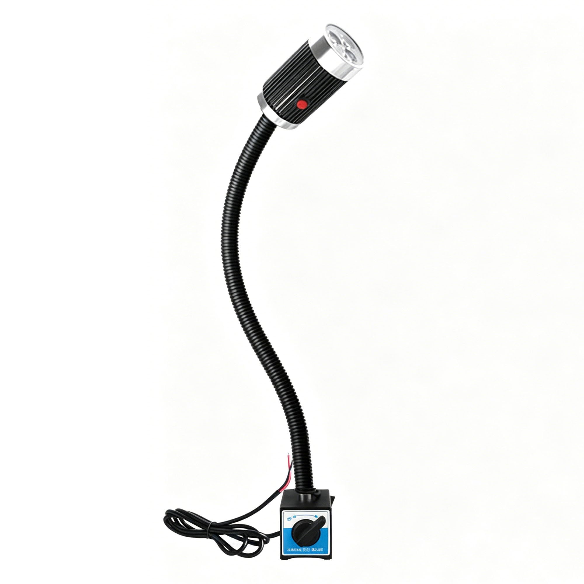 LED Work Light with Magnetic Base, Machine Flexible Gooseneck Light, for Lathe Milling, Drill Press, Industrial Lighting(3w,110-220V)