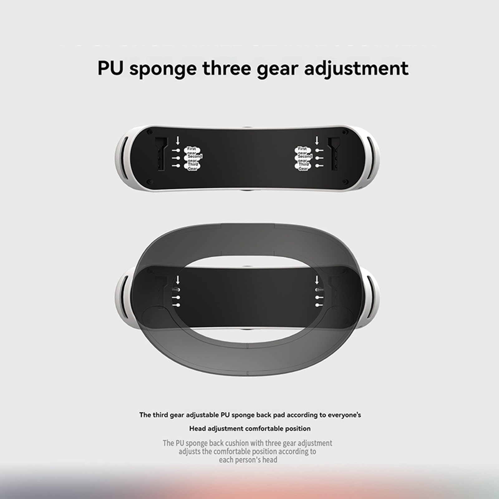 Cinghia per la testa VR con riduzione della pressione, 18 W, ricarica rapida, 8000 mAh, compatibile con Meta Quest 3s, regolazione termoretraibile One Touch e fascia confortevole (batteria integrata)