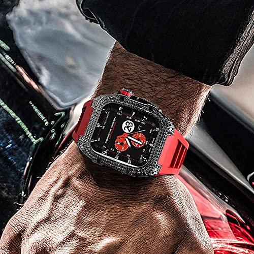 Kit mod diamant SCHIK Rm boîtier et bracelet caoutchouc pour iWatch - 4