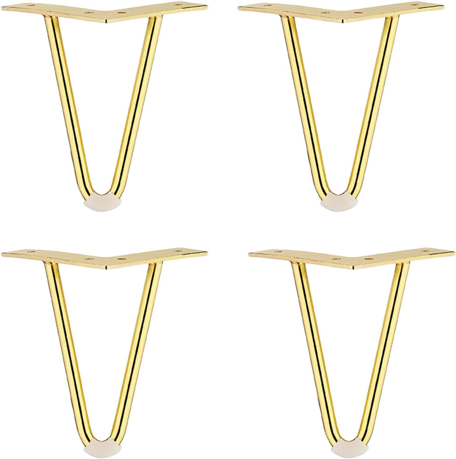 Hairpin Legs Set of 4 Heavy Duty Hairpin Furniture Legs DIY Furniture Metal Table Legs Perfect for Cabinet Wardrobe TV Cabinets Drawers Nightstand,G15cm