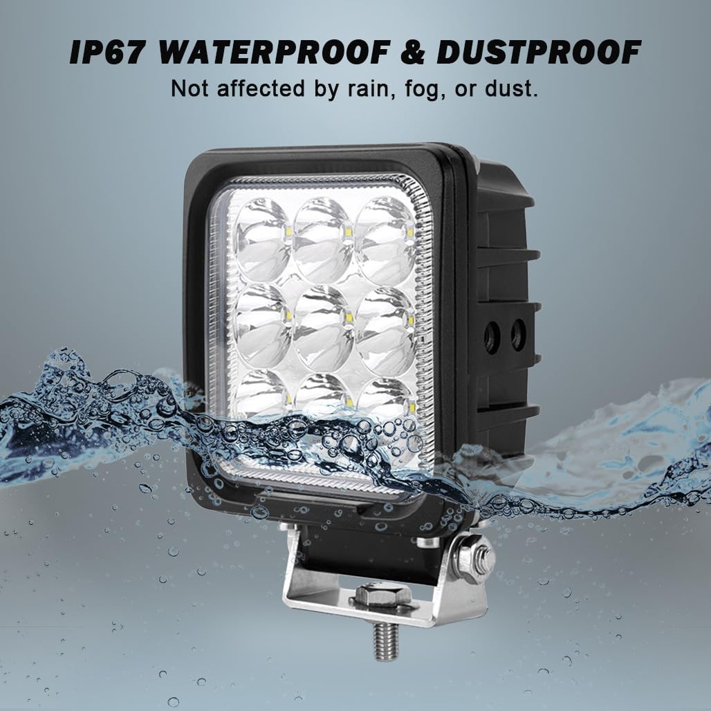27W Led Arbeitsscheinwerfer Blau 12v für Bauernhof Sprayer 2160 Lumen IP67 wasserdicht