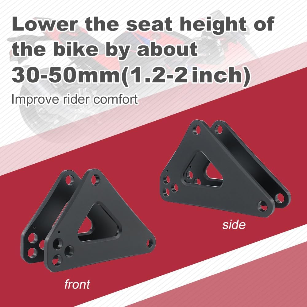 Xitomer 1.2-2" Adjustable Lowering kit, Fit for CBR1000RR 2008-2025 / CBR1000RA 2009-2025 Fit for CBR1000S 2014-2019 / CBR1000RS 2014, Suspension Links Lower Link