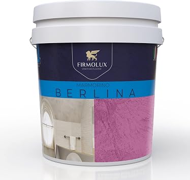 Marmorino Berlina Authentic Venetian Plaster | Smooth Plaster | Made in Italy from Lime & Marble | Blue-Gray Colors 13 | Color BM2039-20 Emerald Isle