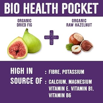 Biopocket Organic Fruit and Nut Bars, Crunchy Fig (18 x 35g)
