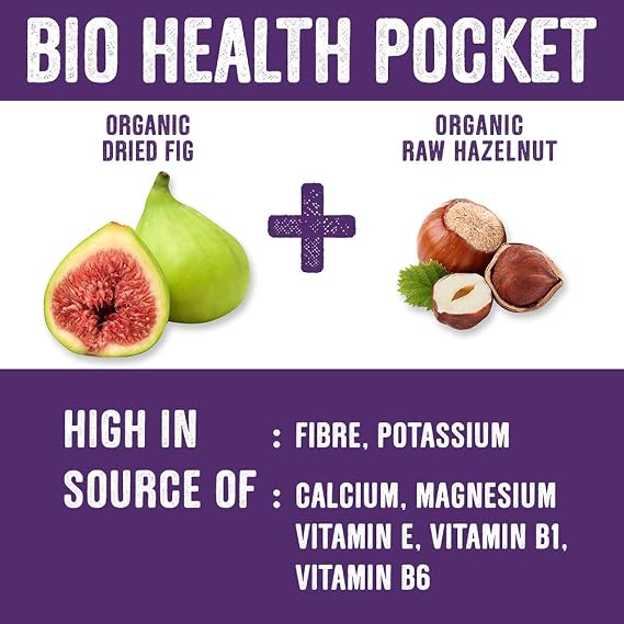 Biopocket Organic Fruit and Nut Bars, Crunchy Fig (18 x 35g)