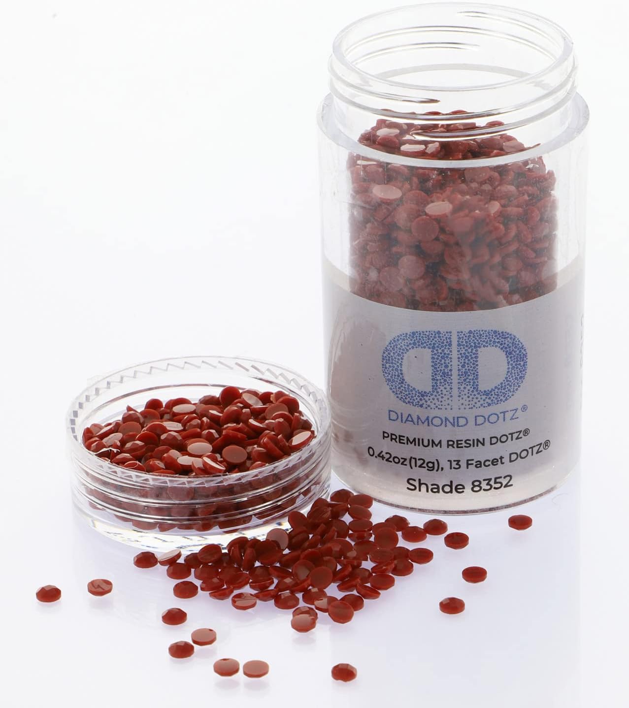 Diamond Dotz 2.8MM 12G Cylinder Dark Rust - Freestyle Diamond Painting Beads, Diamond Art Beads, Replacement Drills, Loose Gems for DIY Crafts and Art Projects