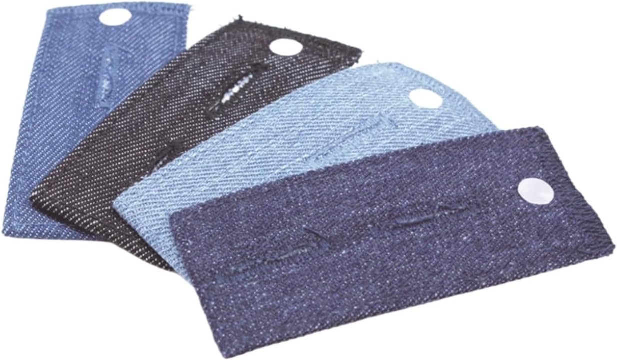 Button Extenders for Jeans 6setes Denim Jeans Waist Extenders Waistband Expanders for Men Women Pregnancy Trousers Pants Skirt Button(8.3x3.5cm)