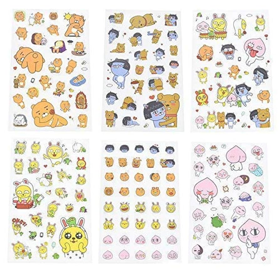 Amazon.com: Kakao Friends Emoji Action Sticker Decorative