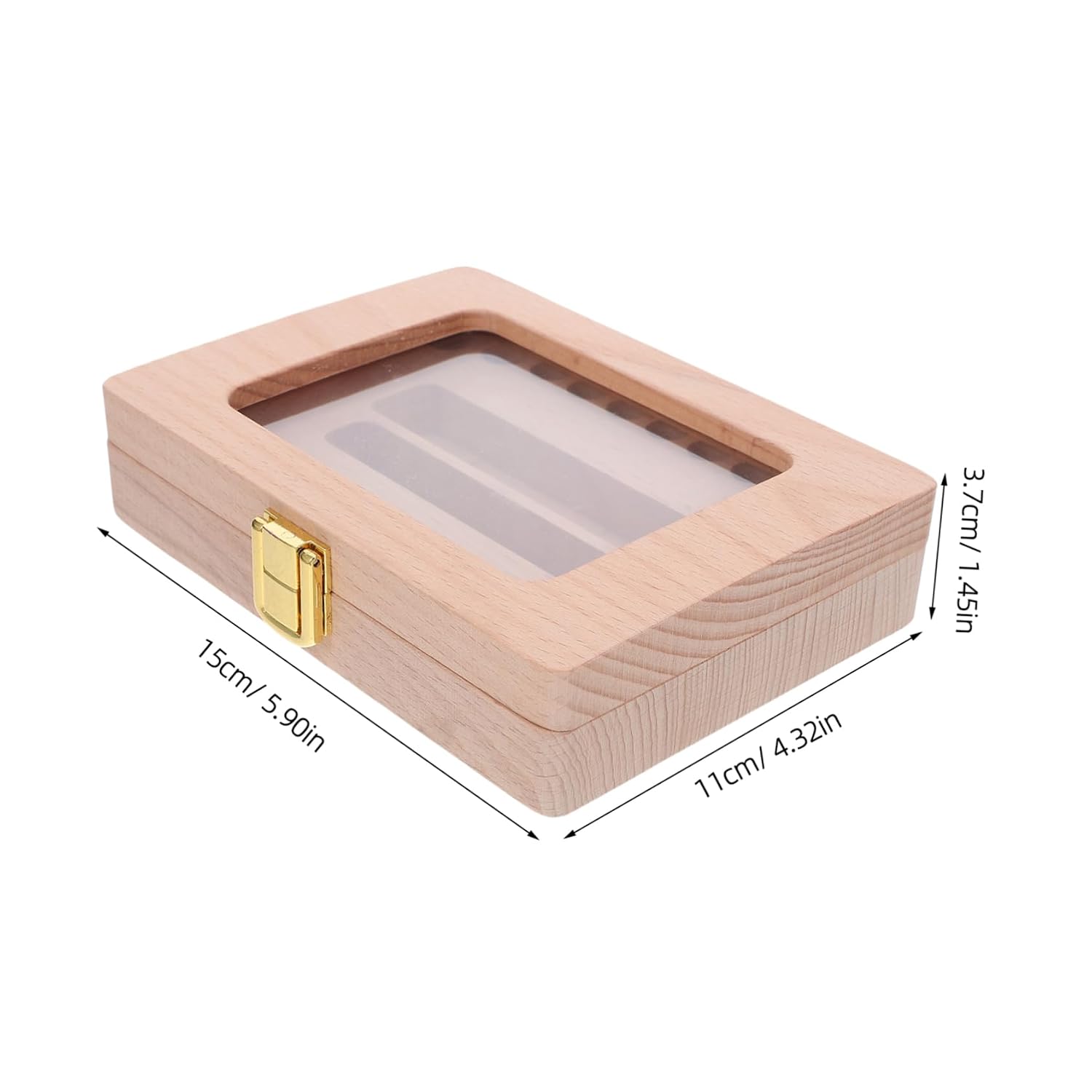 Toddmomy Wooden Teeth Keepsake Box Japanese Stickers Creative Tooth Storage Container for Boys and Girls and Memory Holder for Boy Girl