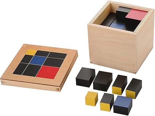 Miniatura 8 de Materiales de matemáticas Montessori para juguetes de herramientas de aprendizaje temprano preescolar (cubo trinomial)