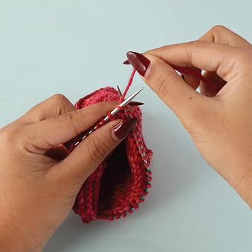 KnitPro The Mindful Collection The Kindness Set değiştirilebilir paslanmaz çelik iğneler 10 cm, mavi yeşil ve ekru, KP36311