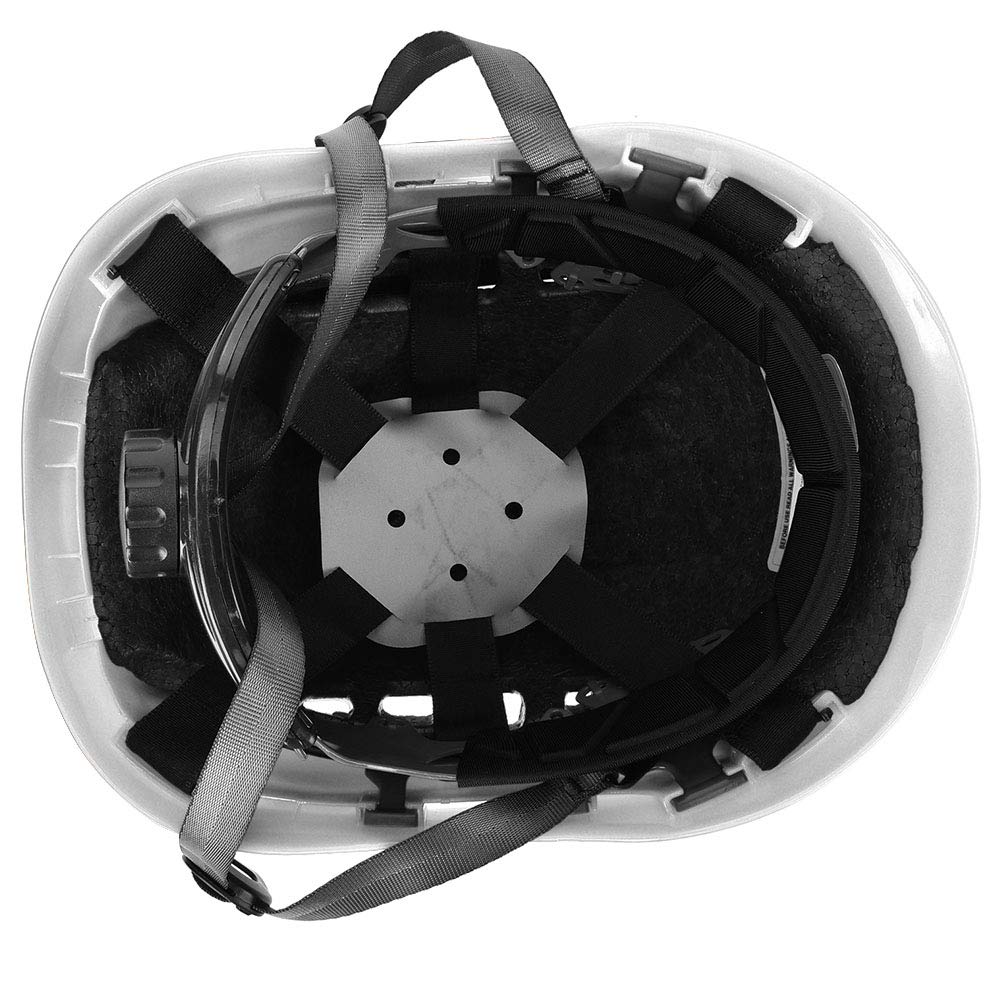 Casco de Casco de Escalada, ABS y PC Half Helmet Bulbe Casco con Alta Fuerza para la Escalada de Roca (White)
