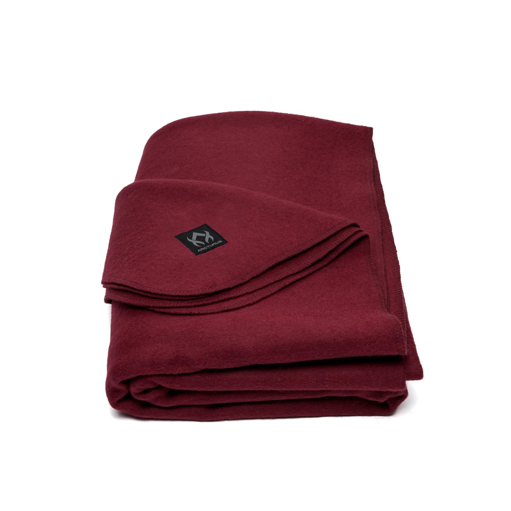 Arcturus Military Wool Blanket - 4.5 lbs, Warm, Heavy, Washable, Large 64" x 88" - Great for Camping, Outdoors, Survival & Emergency Kits (Wine) — image 1