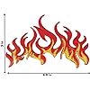 Amazon.com: Flames Iron on Patch - Fire, Bomb, Biker, Motorycle, Rocker