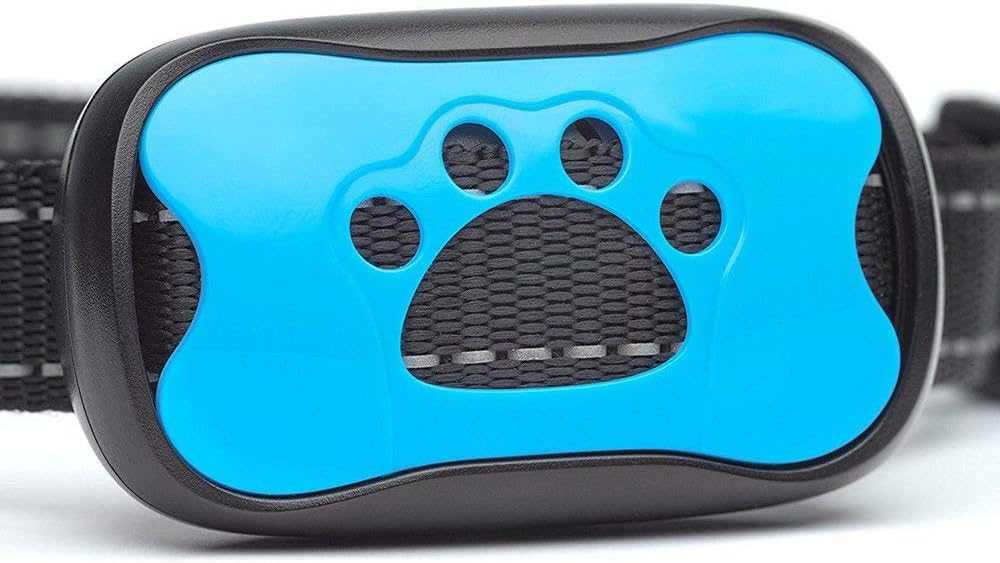 GUANGZIYI Bark Collar Small Dog for Medium Dogs Large beep Sound Ultrasound Harmless Shock with USB Rechargeable Dog Bark Collar Safe Control Device Rechargeable/Rainproof/Reflective