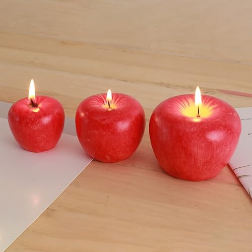 Miniatura 4 de Vela de aromaterapia  Velas perfumadas de regalo Vela de fruta roja de larga duración, diseño creativo, cera vívida decoración de Navidad, vela