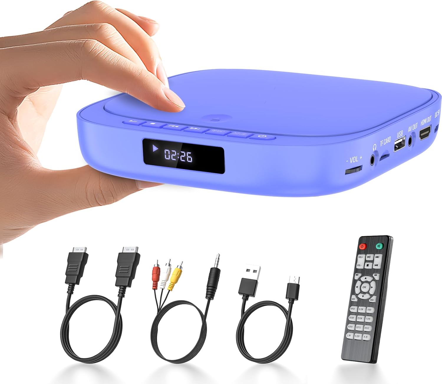 ZOX ZTO-PP106 HDMI DVDプレーヤー DVDプレイヤー リモコン付 再生 DVD