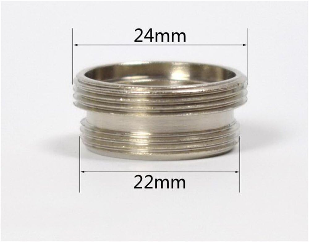 Kitchen Bathroom Sink Faucet Water Filter Diverter Valve for Push on 1/4 inch Tubing Replacement Part Adapter with M22 X M24 Connector, Polished Chrome