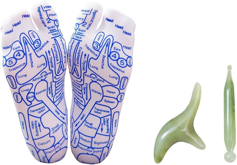 Broman Reflexology Socks with Trigger Point Massage Tool, Foot Pain Relief Remedy for Foot Massage,Men's Size
