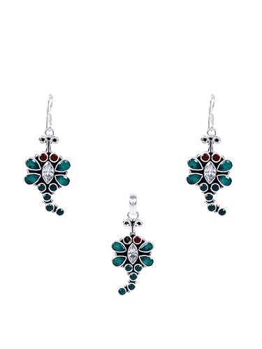 925 Sterling Silver Butterfly Locket Set