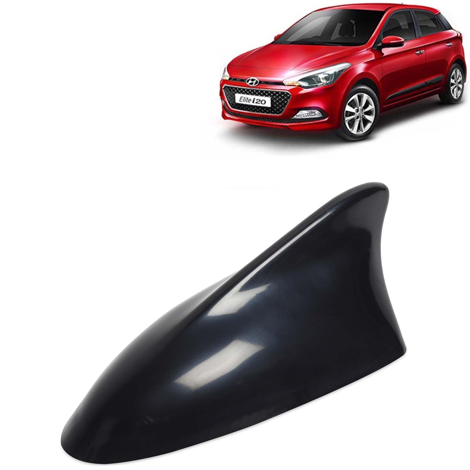 MAHALRAJ Accessories Shark Fin Car Antenna Universal Size and Compatible with Hyundai Elite I20 Year 2014 to 2017, Car Radio FM AM, DIY Easy Replacement Original Car Antenna, 1 Piece (Black) (Black)-image-15