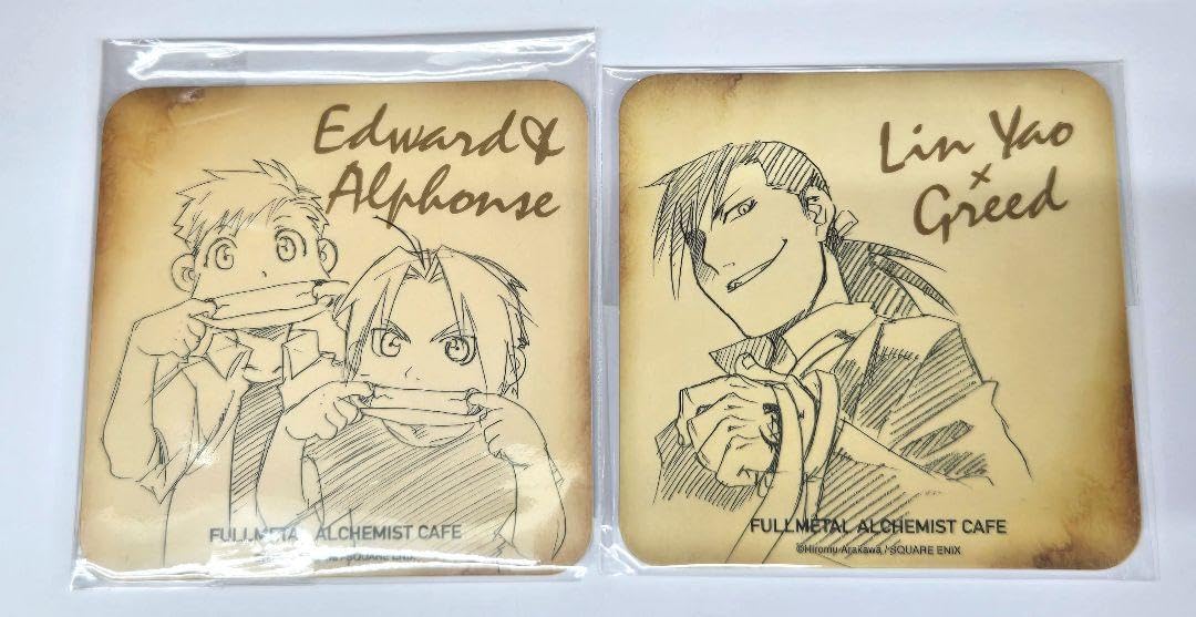 Amazon.co.jp: 鋼の錬金術師 アニぱら カフェ コースター グリード