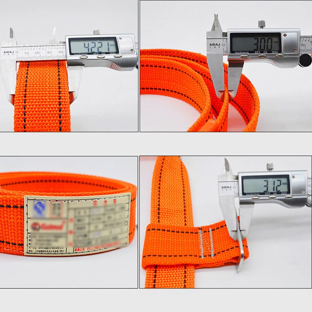 SwaYve Harnais de Sécurité Pour Le Travail Aérien, Harnais Antichute Complet, Harnais de Protection Contre Les Chutes À Hauteur de Ceinture Réglable Avec Crochet/5M
