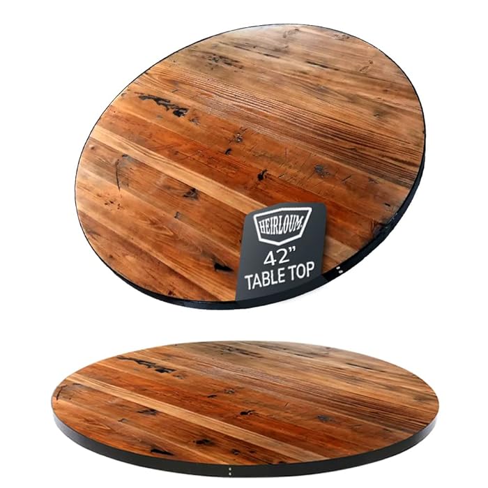 Buy HEIRLOUM Reclaimed Wood Table Top Rustic Recycled Solid Wooden