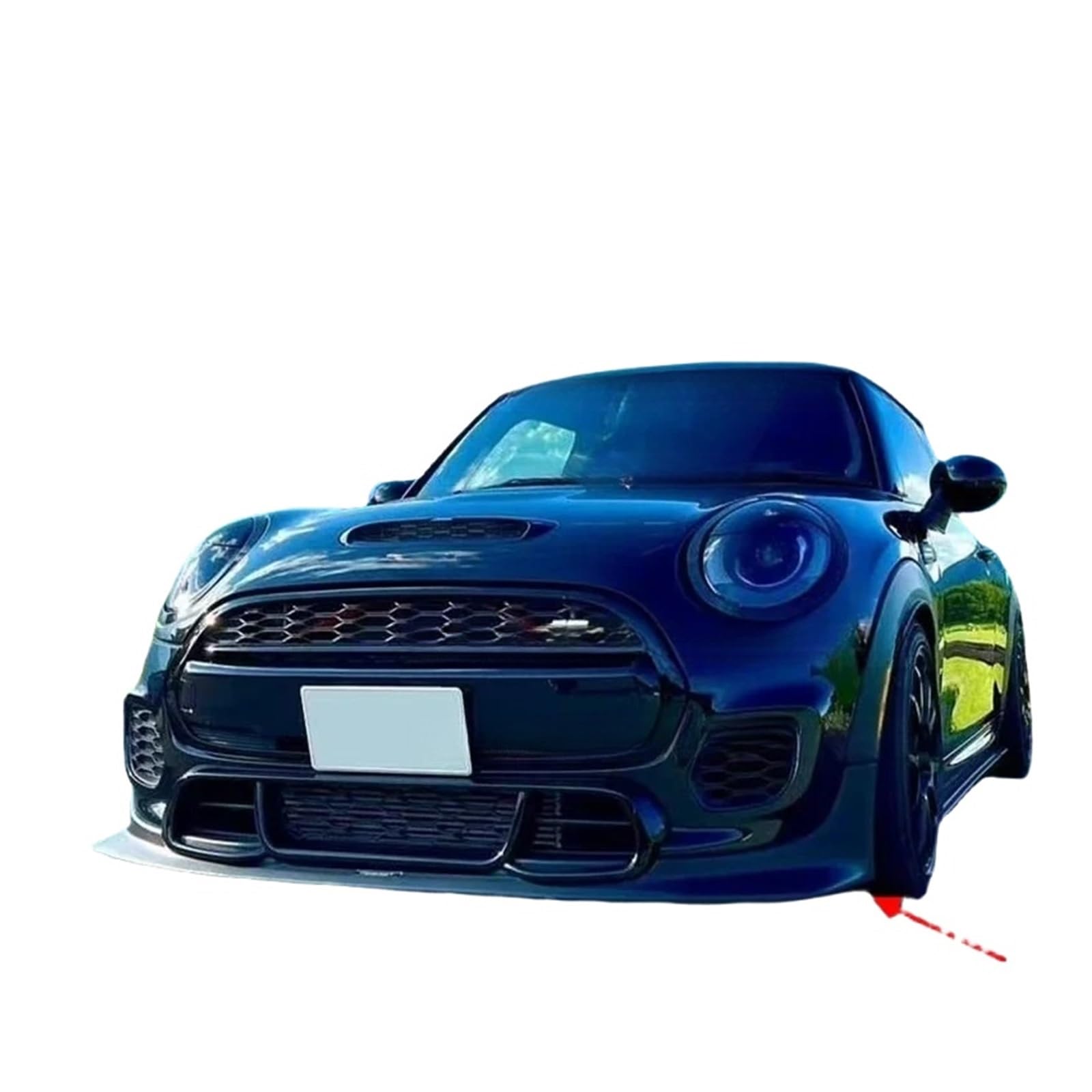 Kit 3 Séparateurs Universels Lèvre De Pare-Chocs Avant – Style Sport Rouge Pour MINI Cooper, Cupra R Et Plus – Spoiler Aérodynamique