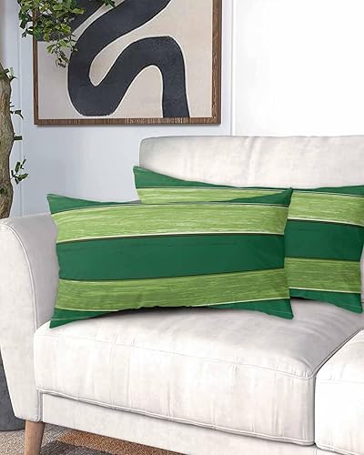 Miniatura 2 de Fundas de almohada de tamaño King de color verde degradado, fundas de almohada suaves para cama, fundas de almohada decorativas de lujo, funda de