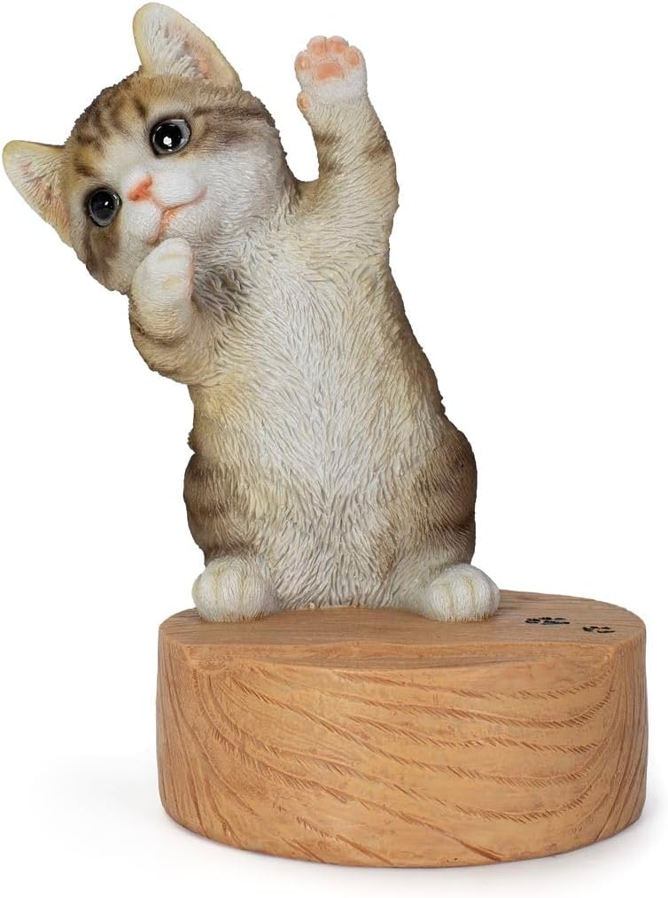 Uvia Dancing H20355-24 Pheasant White Cat Smartphone Stand, 5.0 x 3.8 x 6.3 inches (12.8 x 9.7 x 16 cm), Doll, White Cat Figure, Figurine, Animal, Cat, Music, Dance, Cute,