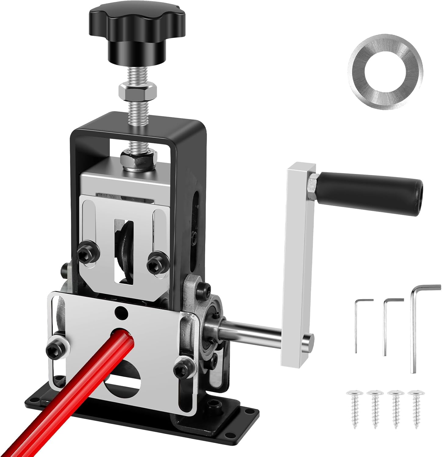 Wire Stripper Machine Portable High Carbon Steel Manual Wire Stripping Machine Multipurpose Wire Stripper Tool for Scrap Copper Wire Recycling