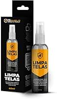Gshield Kit Spray Limpa Telas Bactericida com Flanela de Microfibra Peluciada para Limpeza de Celular, Notebook, TV, Tablet, Óculos, Legalizado ANVISA, Grip Clean (60ml)