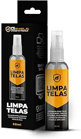 Gshield Kit Spray Limpa Telas Bactericida com Flanela de Microfibra Peluciada para Limpeza de Celular, Notebook, TV, Tablet, Óculos, Legalizado ANVISA, Grip Clean (60ml)