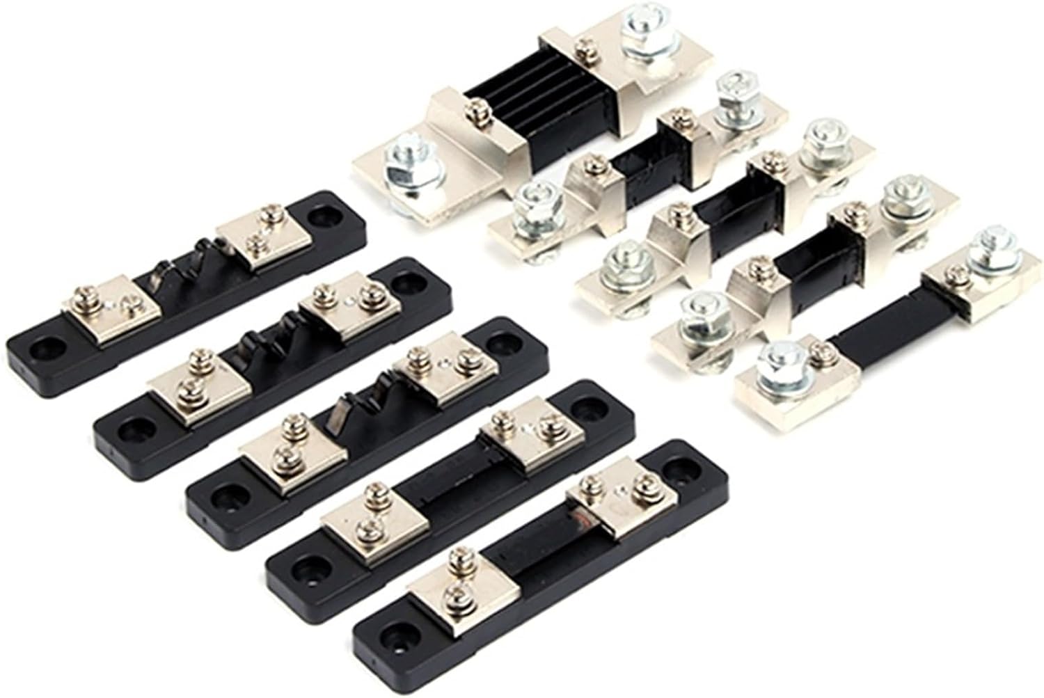 1Pcs FL-2B Type Economic 10A 15A 20A 30A 40A 50A 75mV Manganin Copper Current External Shunt Resistor(10A)