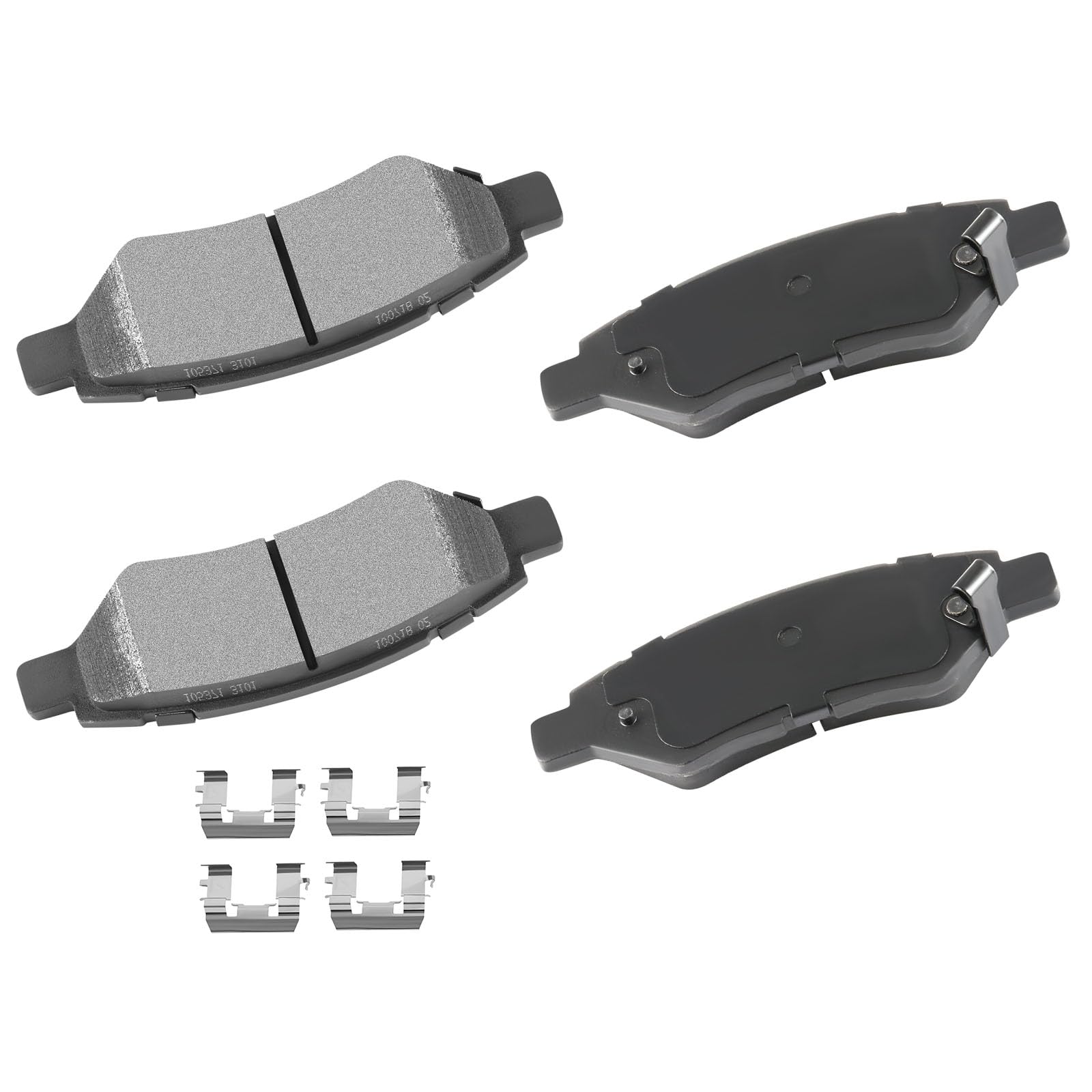 cciyu D1337 Brake Pads w/Hardware Rear Disc Brake Pad Set