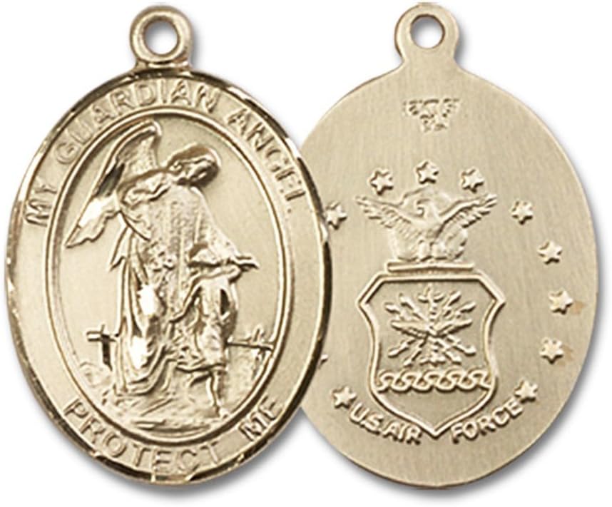 14kt Gold Filled Guardian Angel / Air Force Pendant