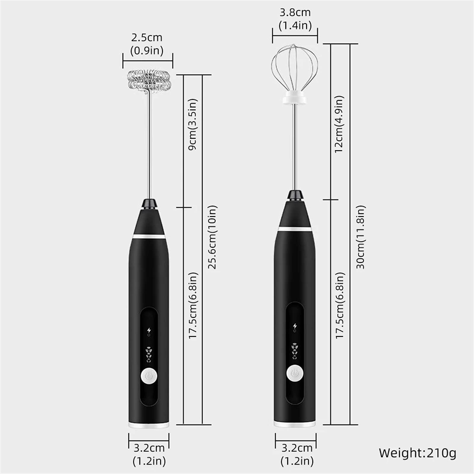 Frullino Per Le Uova Elettrico, Montalatte Schiuma Latte Bevanda Per Caffè Frusta Mixer USB Ricaricabile Mini Manico Agitatore Utensile Da Cucina Per Cucina, Batteria Incorporata Da 1200 MAh