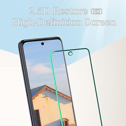 Miniatura 3 de Kesuwe Paquete de 3 protectores de pantalla para Motorola Moto G 5G 2022 de vidrio templado (solo modelo 2022), antiarañazos, dureza 9H, sin burbujas