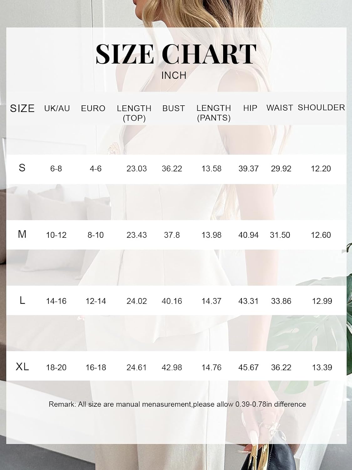 Womens 2 Piece Dressy Sets Straight Wide Leg Pants Slim Vest Business Suits Office Outfits for Women - Image 6