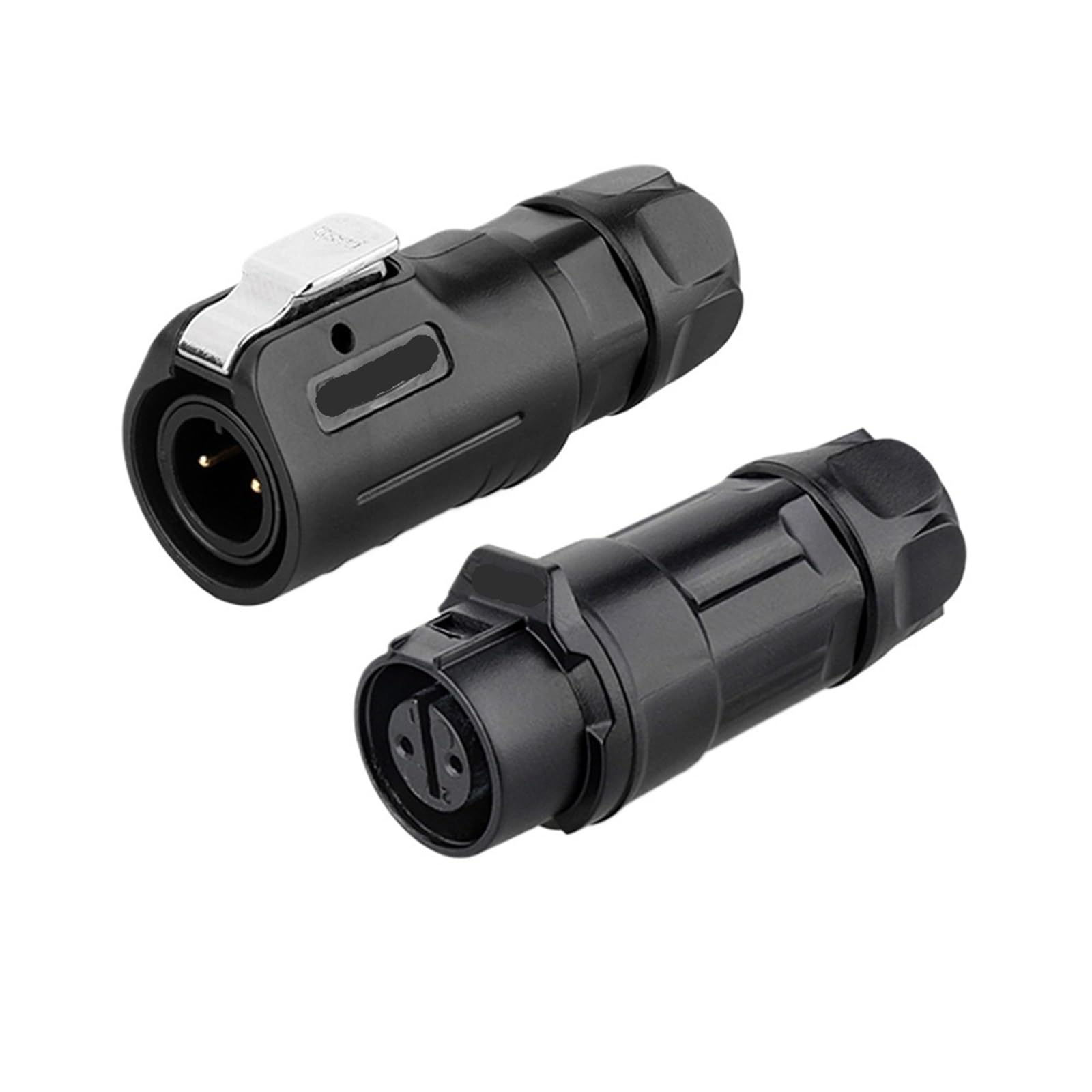 Conector a Tope de plástico for Soldadura a Prueba Agua LP12 PBT, Conectores eléctricos Resistentes a la corrosión a Polvo IP68, Uso en Exteriores(2 Pin)
