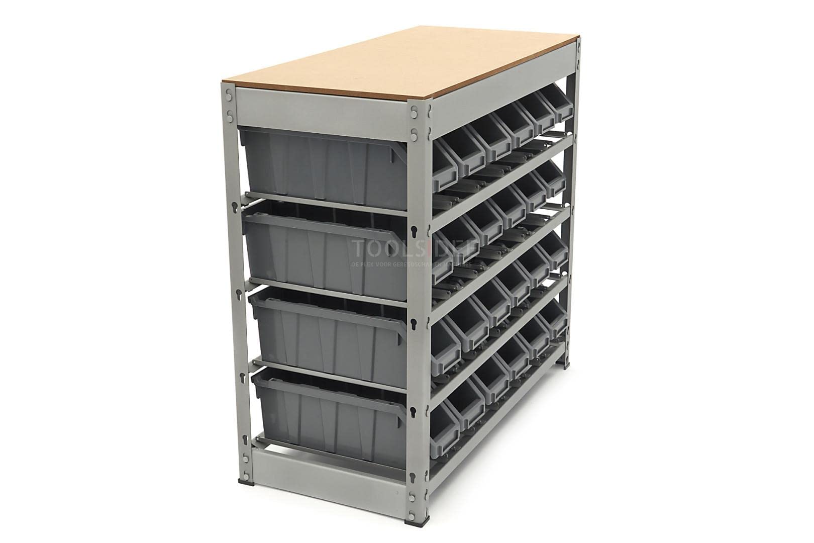 HBM-Schrank, Lager, Regal mit 24 Lagerkästen