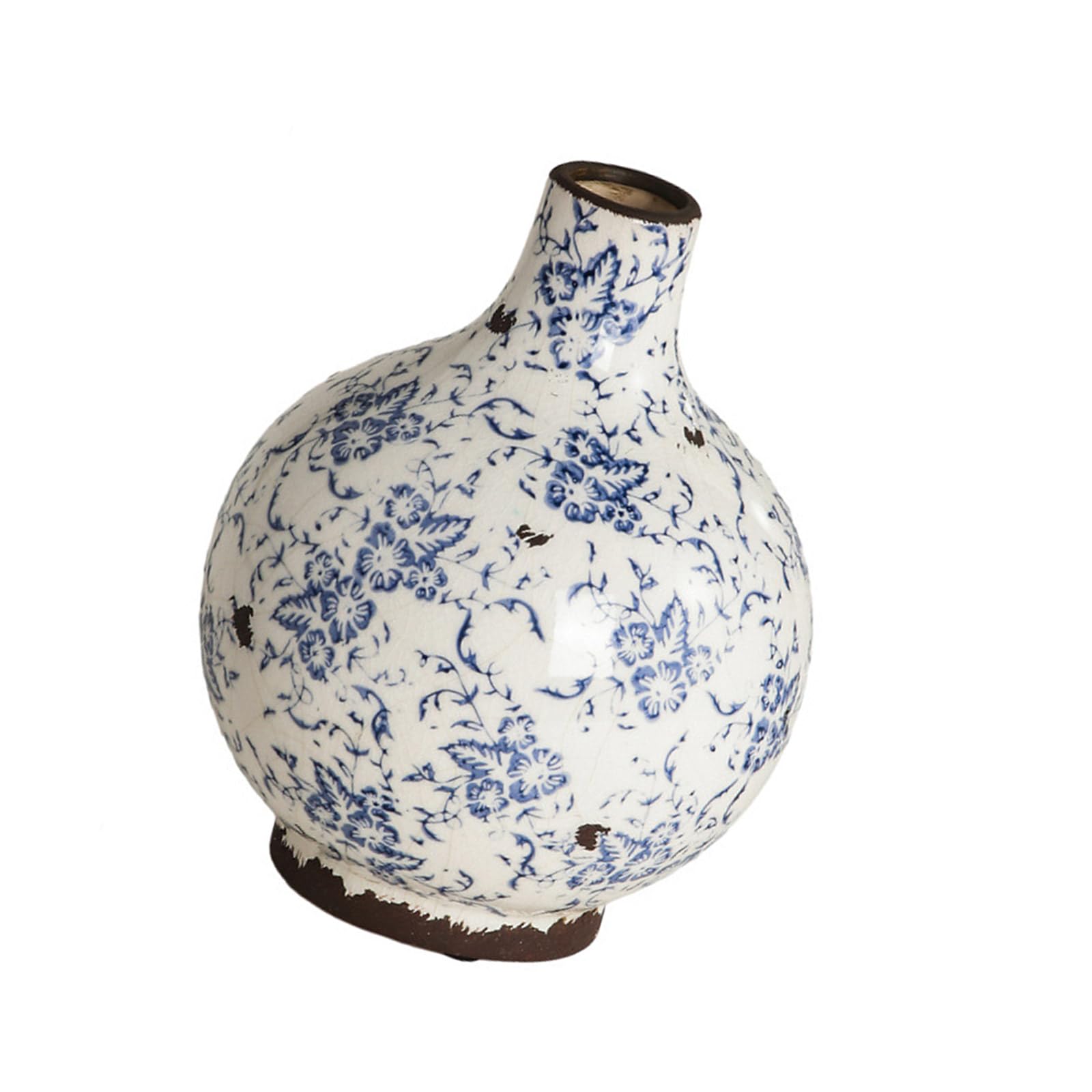 Ceramics Vases for Flower Arrangements Crackled Glaze Blue White Porcelain Nonslip Flower Pots Elegant Floral Display Display Vases