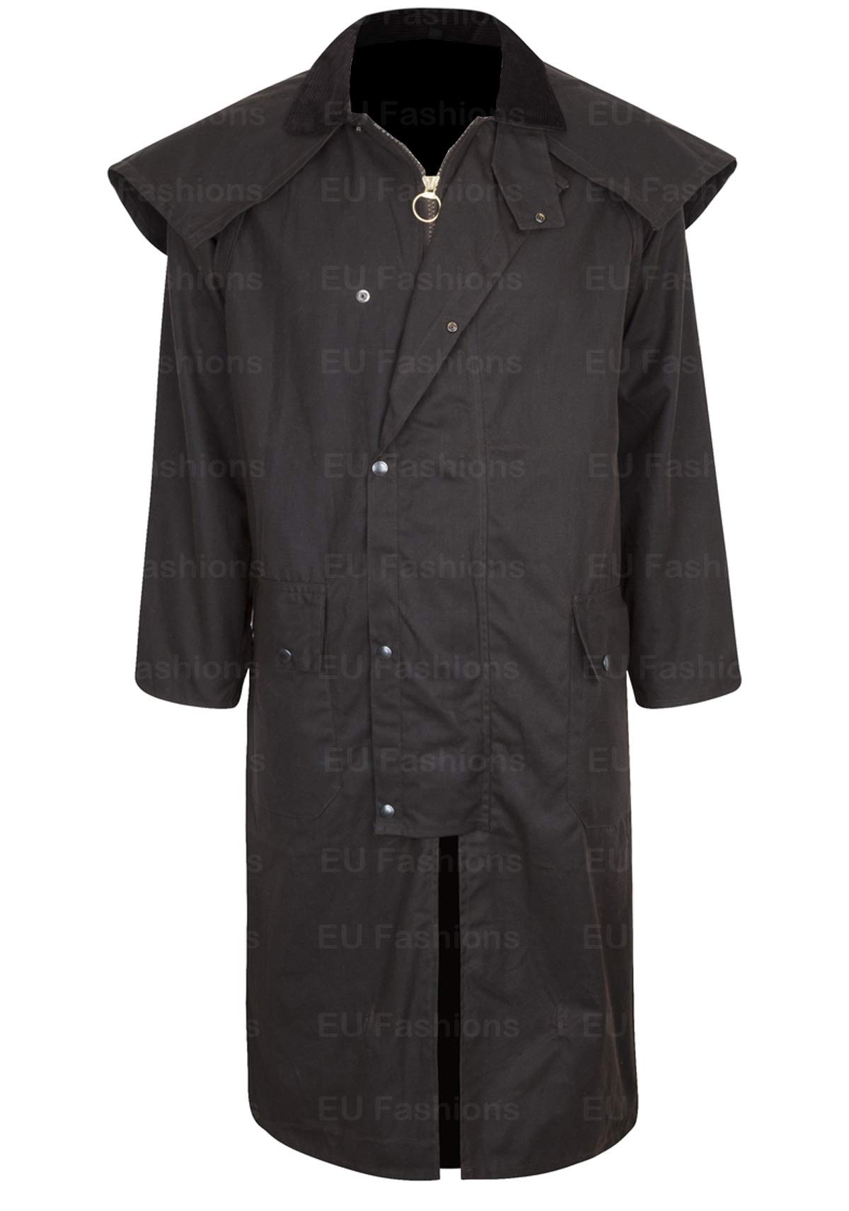 Waxed Stockman Long Cape Horse Riding Hunting Coat