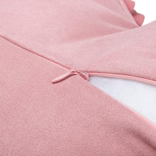 Miniatura 3 de JWH - Funda de cojín con forma de corazón y diseño de flores en 3D, funda de cojín hecha a mano, estilo romántico rural para decoración del suelo,