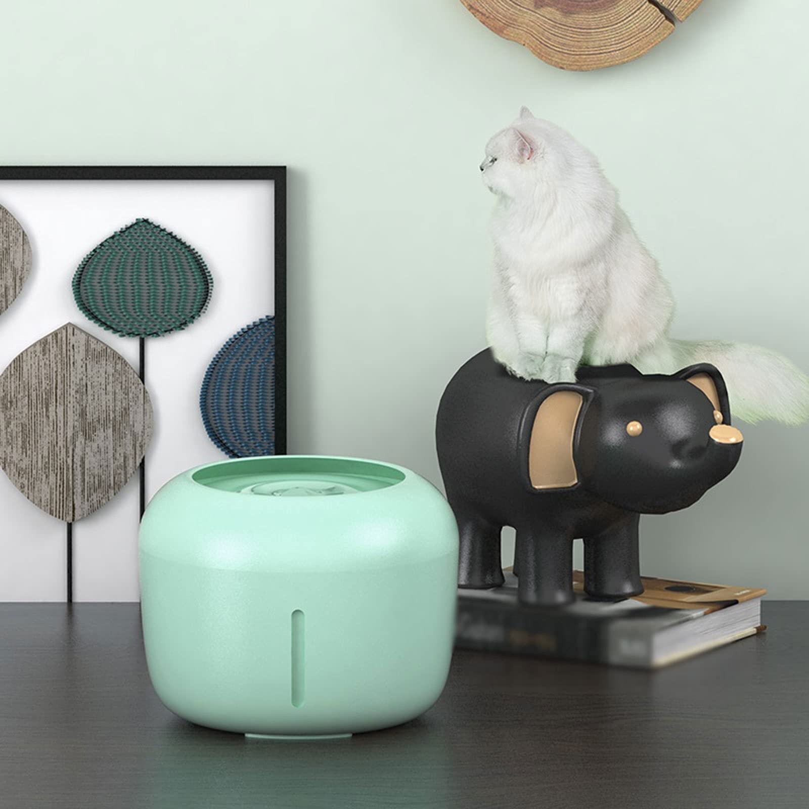 RTHGTFGW Comedero Perro PET PERRO CAT FOUNTAIN BEBIDA FUENTE 2.5L BETIDO AUTOMÁTICO AGUA DE AGUA DE AGUA PET CATS ELECTRIC USB Dispensador (Color : White)
