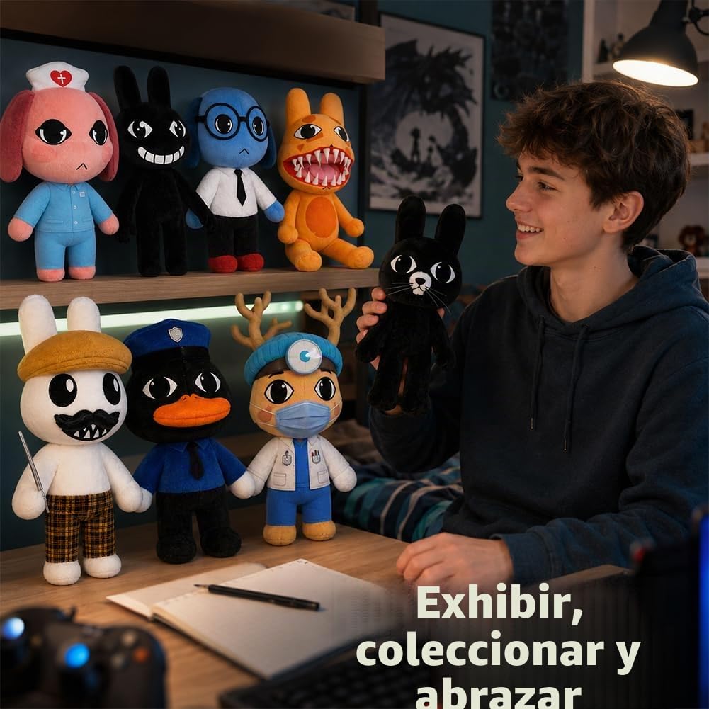 Animal Hospital - Juguete de peluche inspirado en el juego de 9,8 pulgadas (6 unidades)