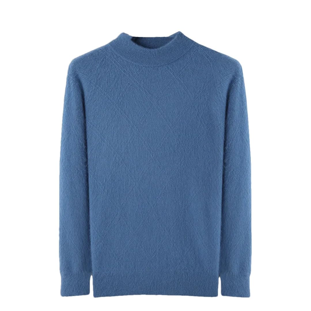 Suéter De Cachemira con Cuello Alto para Hombre Tops De Punto Sólidos