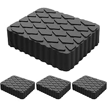 Solid Rubber Auto Lift Pads, 6-1/4" 4-5/8" 1-9/16"